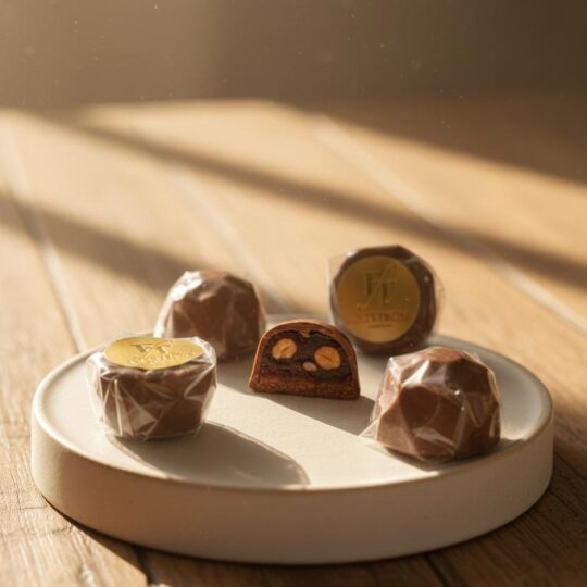 Chocolate with Bahraini Halwa and arabic coffee