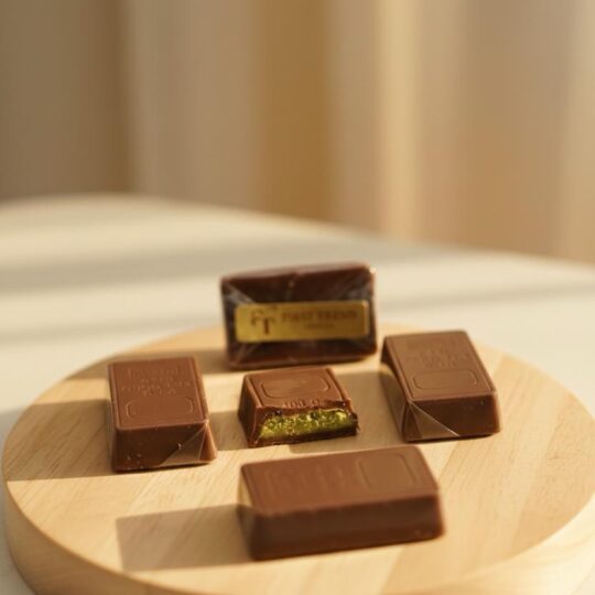 Rahash and pistachio chocolate